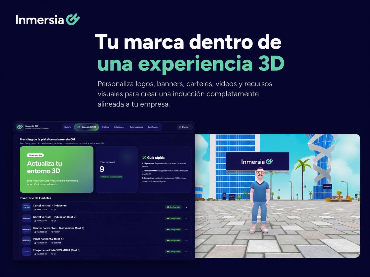 Branding personalizado en Inmersia GH